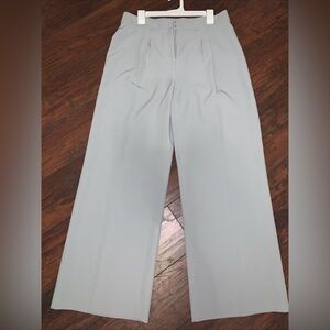 Chic Women's Wide Leg Pants in Light Gray